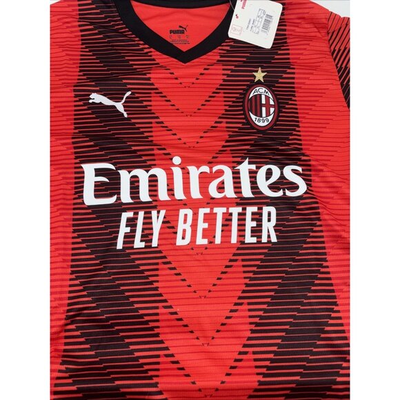 NWT MILAN 2022 2023 PUMA HOME FUTBOL SHIRT SOCCER JERSEY SIZE XL Blank Back - Picture 2 of 13